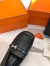 Hermes Infinie 50 Slingback Pumps in Black Leather 