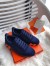 Hermes Bouncing Sneakers In Blue Canvas