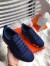 Hermes Bouncing Sneakers In Blue Canvas