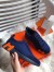 Hermes Bouncing Sneakers In Blue Canvas
