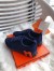 Hermes Bouncing Sneakers In Blue Canvas