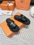 Hermes Empire Sandals in Black Calfskin