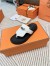 Hermes Empire Sandals in White Calfskin 