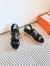 Hermes Havane 30 Sandals in Black Calfskin Leather 