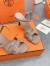 Hermes Heden 80 Sandals in Beige Suede Leather with Rhinestone 