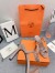 Hermes Heden 80 Sandals in Beige Suede Leather with Rhinestone 