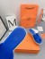 Hermes Eze 30 Cork Platform Sandals in Blue Suede Leather