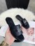 Hermes Villa Sandals In Black Calfskin