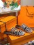 Hermes Thalassa Sandals In Silver Metallic Calfskin