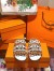 Hermes Thalassa Sandals In Brown/White Lambskin