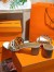 Hermes Tandem Sandals In Brown/White Lambskin