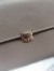 Hermes Grey Clic 16 Wallet With Strap