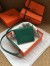 Hermes Green Clic 16 Wallet With Strap
