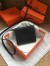 Hermes Black Clic 16 Wallet With Strap