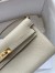 Hermes Kelly Classique To Go Wallet in Craie Epsom Calfskin