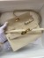 Hermes Kelly Classique To Go Wallet in Craie Epsom Calfskin