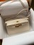 Hermes Kelly Classique To Go Wallet in Craie Epsom Calfskin