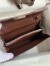 Hermes Constance To Go Wallet in Dark Brown Shiny Alligator Leather 