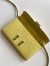 Hermes Constance To Go Wallet in Jaune Poussin Epsom Calfskin