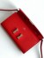 Hermes Constance To Go Wallet in Red Epsom Calfskin 