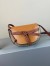 Loewe Mini Gate Dual Bag In Amber/Grey Calfskin
