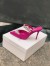 Manolo Blahnik Lurum 90mm Mules In Rose Satin With Crystal