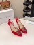 Manolo Blahnik Hangisi 70 Slingback Pumps in Red Satin