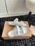 Miu Miu Women's Slide Sandals in White Matelasse Nappa Leather