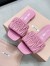 Miu Miu Women's Slides in Pink Matelasse Nappa Leather