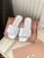 Miu Miu Women's Slides in White Matelasse Nappa Leather