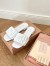Miu Miu Women's Slides in White Matelasse Nappa Leather