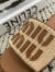 Miu Miu Women's Slides in Beige Raffia-effect Woven Fabric