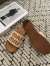 Miu Miu Women's Slides in Beige Raffia-effect Woven Fabric