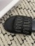 Miu Miu Women's Slides in Black Raffia-effect Woven Fabric