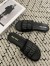 Miu Miu Women's Slides in Black Raffia-effect Woven Fabric