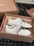 Miu Miu Gymnasium Sneakers in White Mesh and Suede 