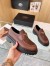 Prada Women's Double Chocolate Loafers in Cognac Leather 