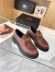 Prada Women's Double Chocolate Loafers in Cognac Leather 