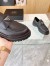 Prada Women's Double Chocolate Loafers in Black Leather 