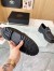 Prada Women's Double Chocolate Loafers in Black Leather 