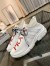 Prada White Knit Fabric Logo Sneakers