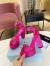 Prada Platform Sandals 135mm in Red Satin with Crystals