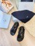 Prada Sporty Sandals In Black Quilted Nappa Leather 