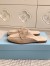 Prada Women's Slippers in Beige Suede Leather