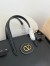 Valentino Antibes Small Shopping Bag in Black Leather