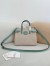 Valentino Antibes Small Shopping Bag in Canvas with Green Leather