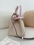 Valentino Antibes Small Shopping Bag in Canvas with Pink Leather