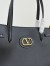 Valentino Antibes Medium Shopping Bag in Black Leather