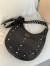 Valentino Hoboho Hobo Studs Bag in Black Nappa Leather