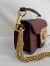Valentino Loco Small Shoulder Bag in Bordeaux Calfskin With Jewel Logo